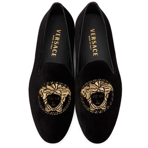 versace loafers medusa|versace velvet loafers.